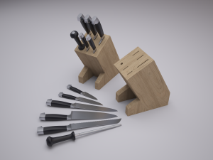 stands for knives 3D 模型