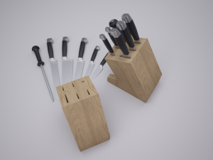 stands for knives 3D 模型