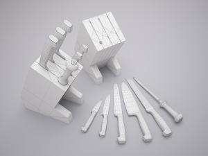 stands for knives 3D 模型