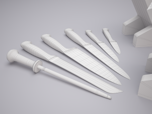 stands for knives 3D 模型