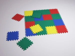 puzzle del tappeto Modello 3D