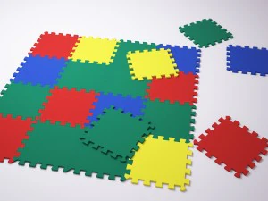 puzzle del tappeto Modello 3D