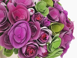 bouquet of roses and hydrangea flowers Modello 3D