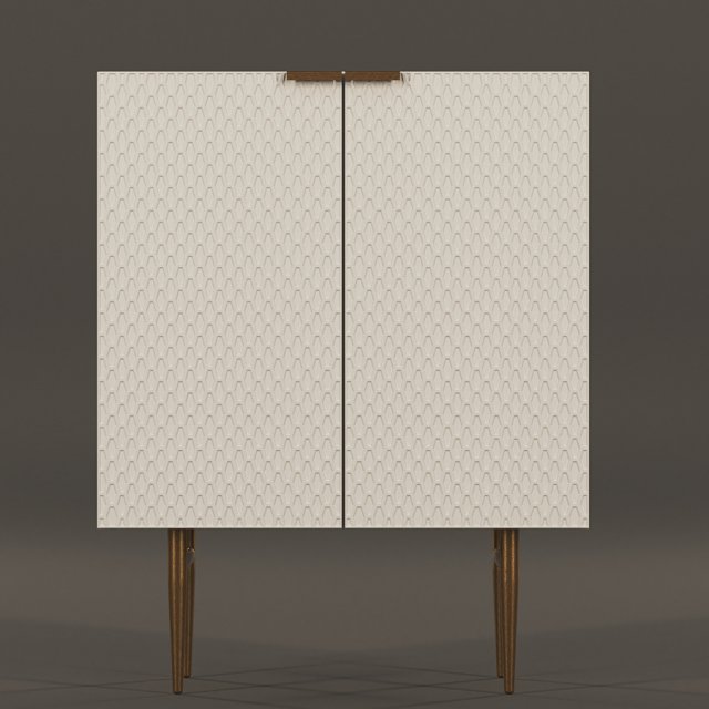 audrey cabinet small 3D Модель .c4d .max .obj .3ds .fbx .stl .blend 