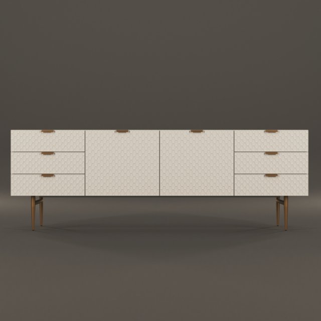 audrey media console Model 3D .c4d .max .obj .3ds .fbx .stl .blend 