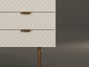 audrey media console Model 3D