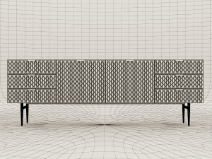 audrey media console Model 3D