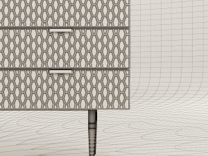 audrey media console Model 3D