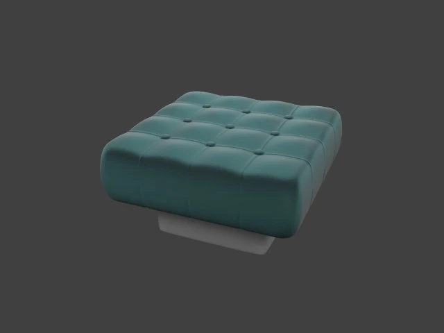 ottoman 3D Model .c4d .max .obj .3ds .fbx .stl .blend 
