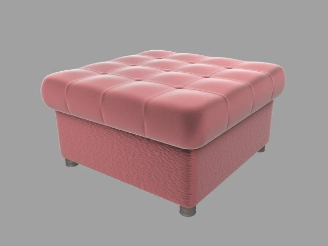 pouf 3D Model .c4d .max .obj .3ds .fbx .stl .blend