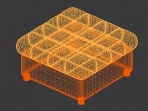 pouf 3D Модель