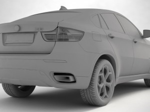 bmw x6 3D 모델