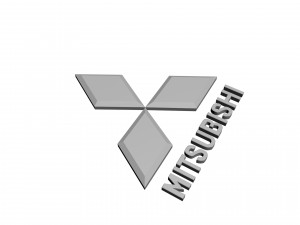 mitsubishi logo Modelo de impresión 3D