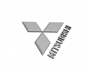mitsubishi logo 3D Print Model