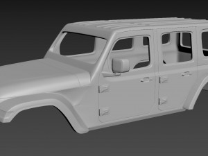 jeep wrangler unlimited 2019 body for print 3D-printmodel