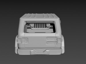 jeep wrangler unlimited 2019 body for print 3D-printmodel