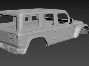 jeep wrangler unlimited 2019 body for print 3D-printmodel
