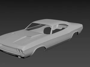 Додж Челленджер 1970 года 3D Принт Модель