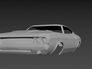 dodge challenger 1970 3D-Druckmodell
