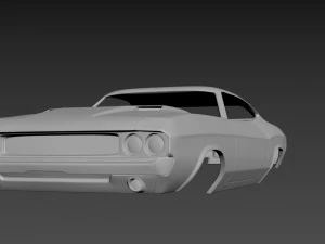 dodge challenger 1970 3D Print Model