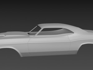 dodge challenger 1970 3D-Druckmodell