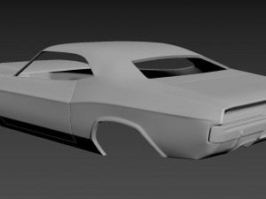 dodge challenger 1970 3D-Druckmodell