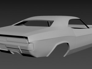 dodge challenger 1970 3D-Druckmodell