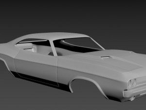 dodge challenger 1970 3D-Druckmodell