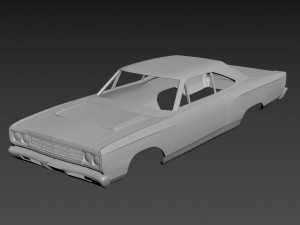 plymouth road runner 1969 Model Cetak 3D