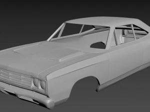 plymouth road runner 1969 3D Print Model