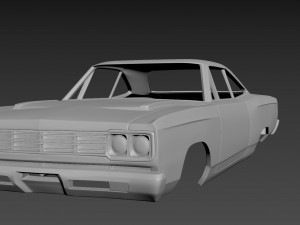 plymouth road runner 1969 3D 打印模型