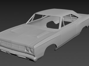 plymouth road runner 1969 3D 打印模型