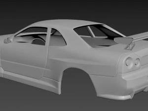 nissan skyline r34 3D Print Model