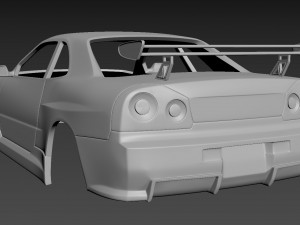 nissan skyline r34 3D 打印模型