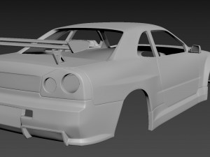 nissan skyline r34 3D 打印模型