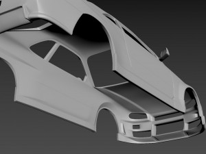 nissan skyline r34 3D 打印模型