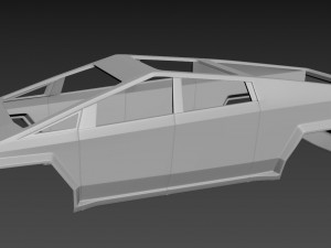 tesla cybertruck Modèles 3D en vedette