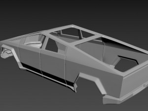 tesla cybertruck Modèles 3D en vedette