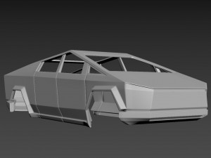 tesla cybertruck Modèles 3D en vedette