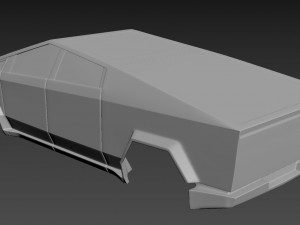 tesla cybertruck Modèles 3D en vedette