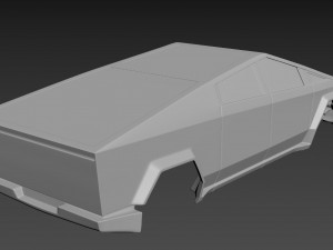 tesla cybertruck Modèles 3D en vedette
