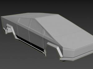 tesla cybertruck Modèles 3D en vedette