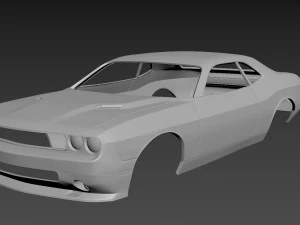 Кузов Dodge Challenger 2008 для печати 3D Принт Модель
