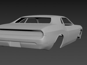 dodge challenger 2008 body for print 3D 프린트 모델