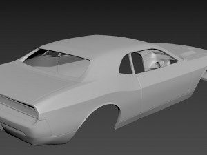 dodge challenger 2008 body for print 3D 프린트 모델