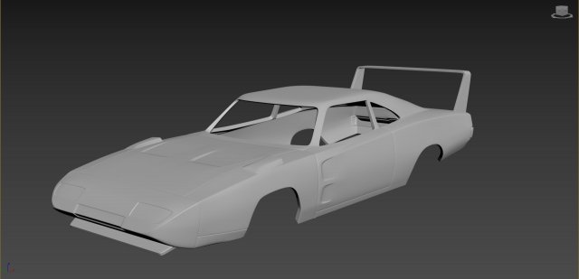 dodge charger daytona 1969 body for print 3D-Druckmodell .c4d .max .obj .3ds .fbx .stl .blend 