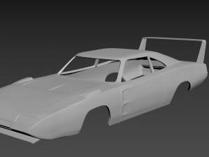 dodge charger daytona 1969 body for print 3D 프린트 모델