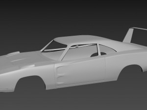 dodge charger daytona 1969 body for print 3D-Druckmodell