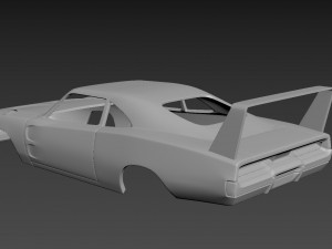 dodge charger daytona 1969 body for print 3D-Druckmodell