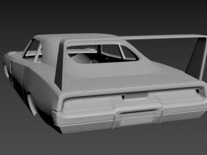dodge charger daytona 1969 body for print 3D-Druckmodell